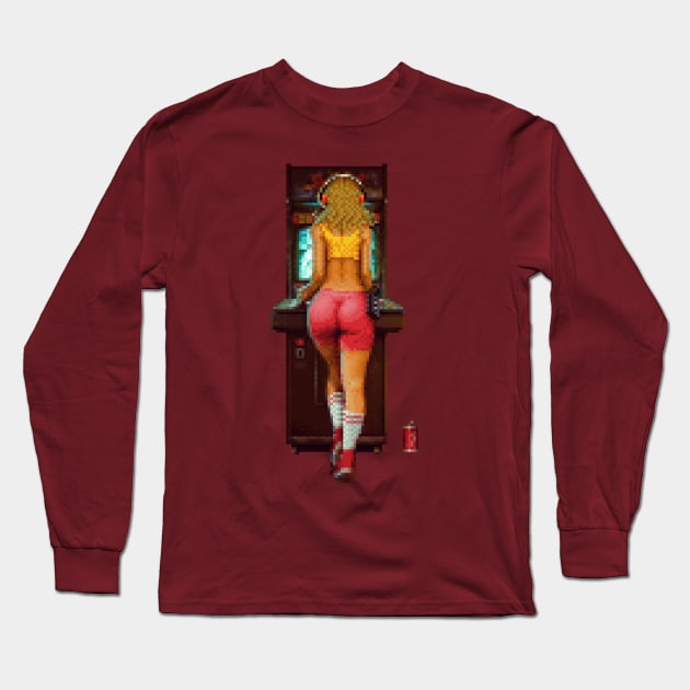 Arcade Golden Era [Pixel Art] Long Sleeve T-Shirt by CarlosTato